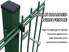 Double braided wire fence