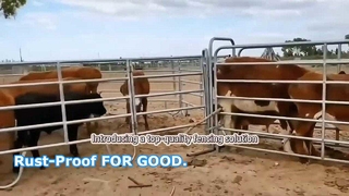 Cattle Fence Panels, Heavy Duty 12ft Galvanized Corral Panels, Rust-Resistant Livestock Fencing